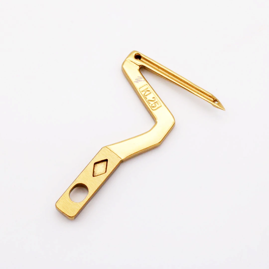 Yujie KL25 Gold Color Overlock Machine Looper for Siruba Sewing Machine Parts Lower Looper