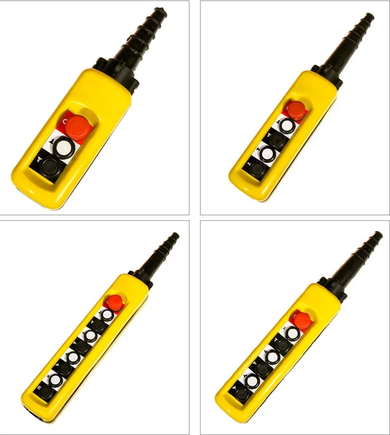 Double Speed Crane Push Button Switch with 8 Buttons and Emergency Stop XACA8913