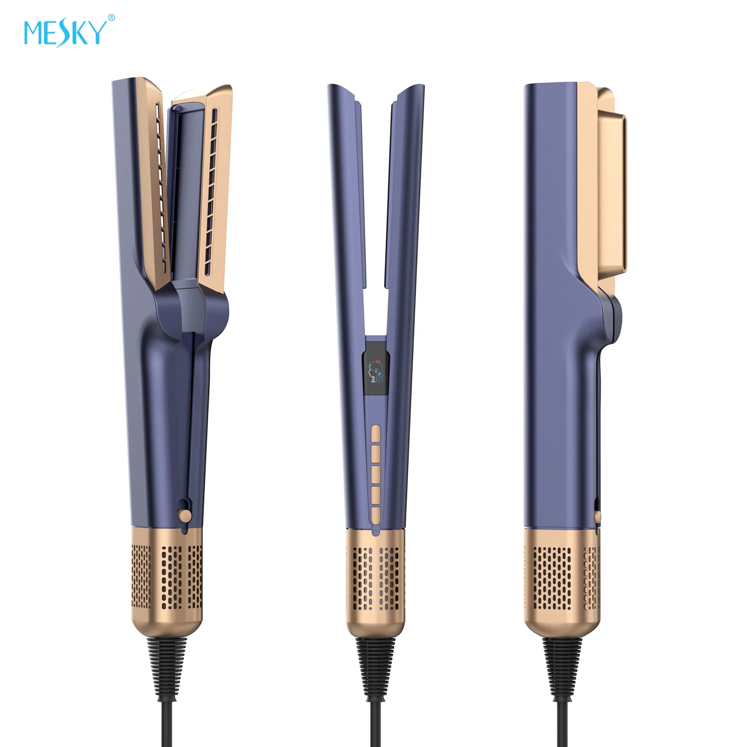 Electric Hair Styling Tool Set Straightener Curler Dryer with Ceramic Plate LED Display Flat Iron for Household Hotel Use