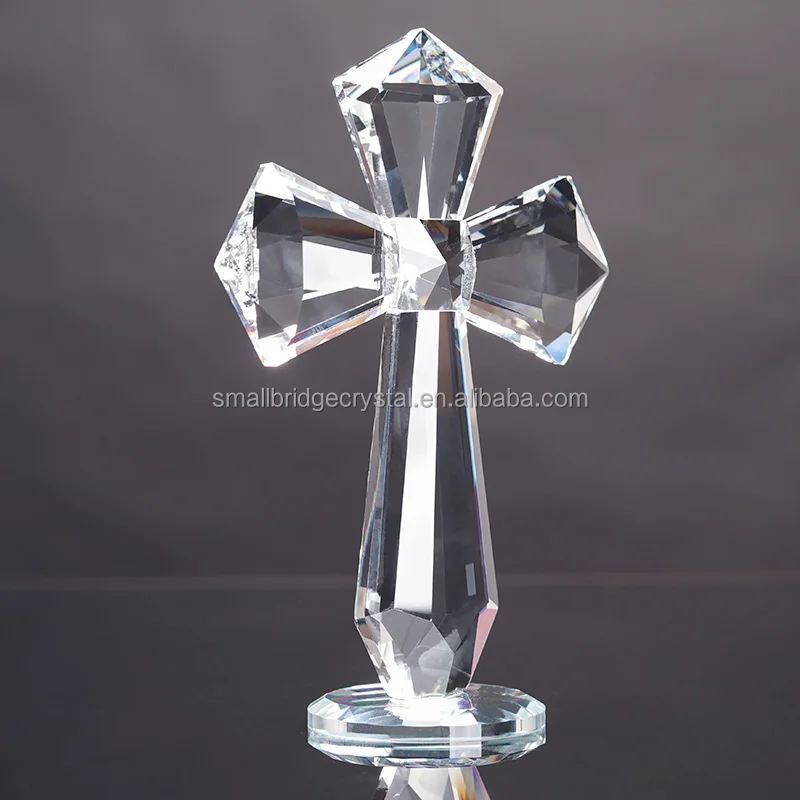 product small bridge factory wholesale christmas decorations souvenir gifts crystal cross ornaments crystal handicrafts-11