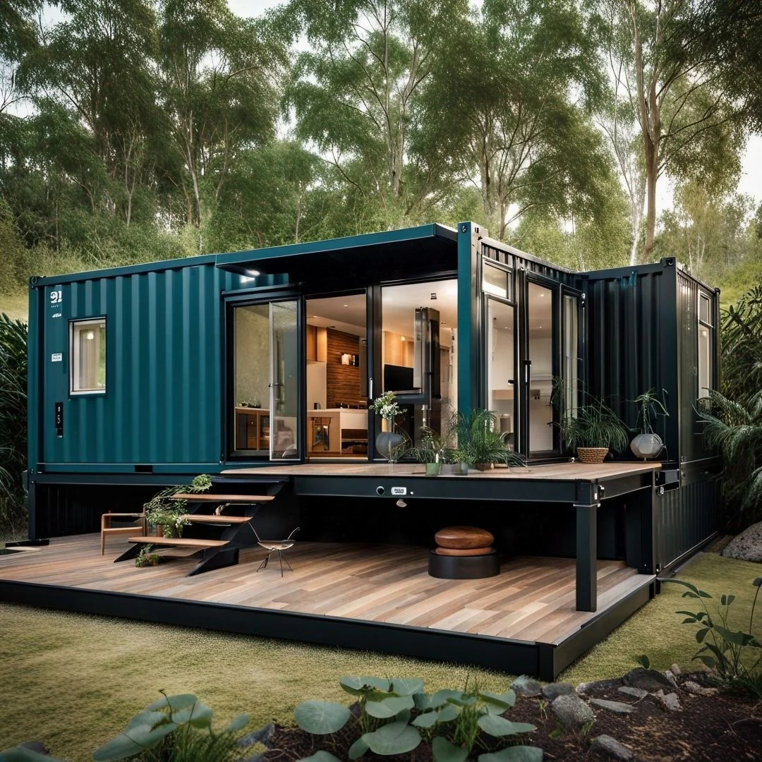 Prefab Portable House Modern Prefabricated Storage Luxury Container Modular House on Stilts Flat Pack Home LL