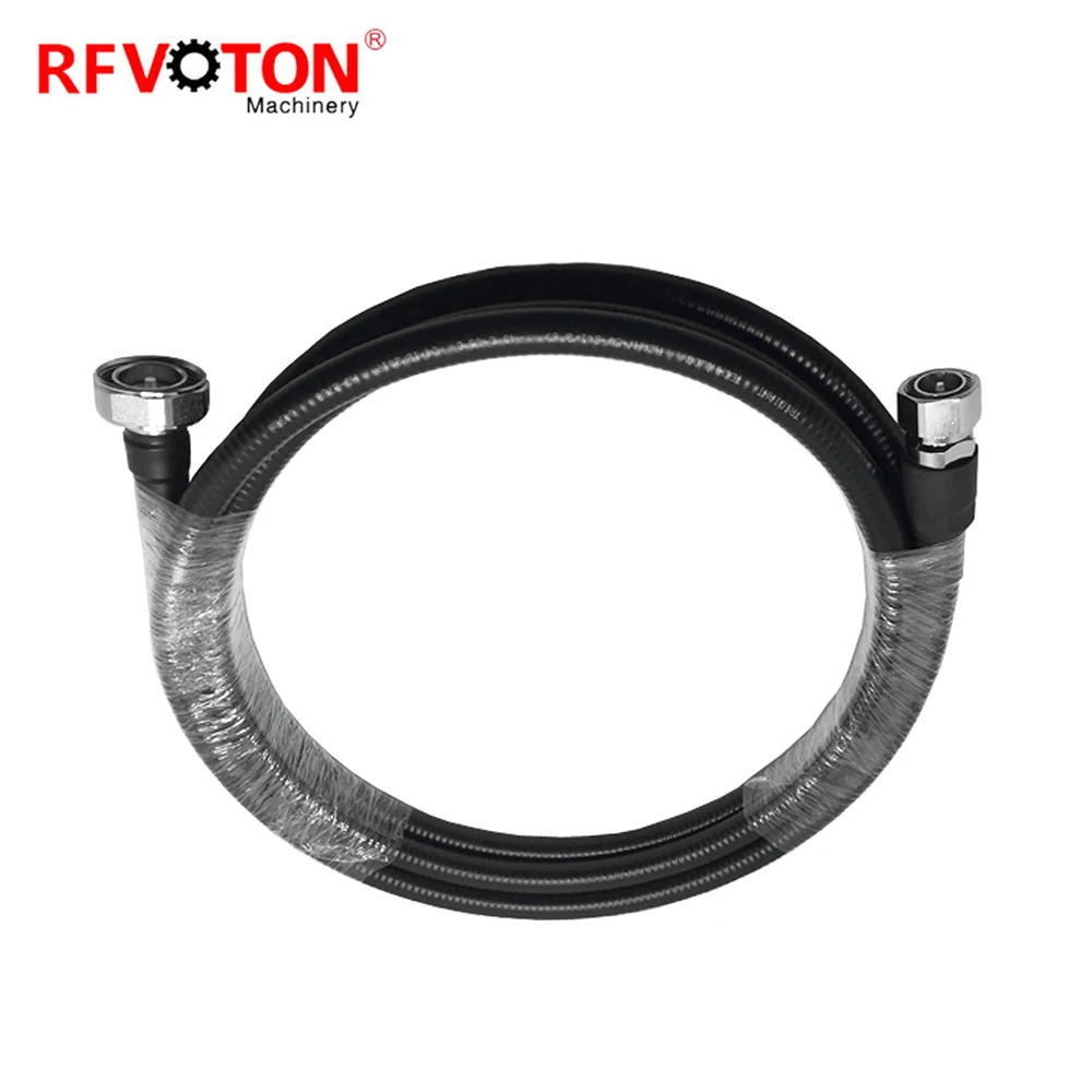 RF jumper cable 4.3/10 mini din male to 7/16 din male connector for 1/2s cable assembly supplier
