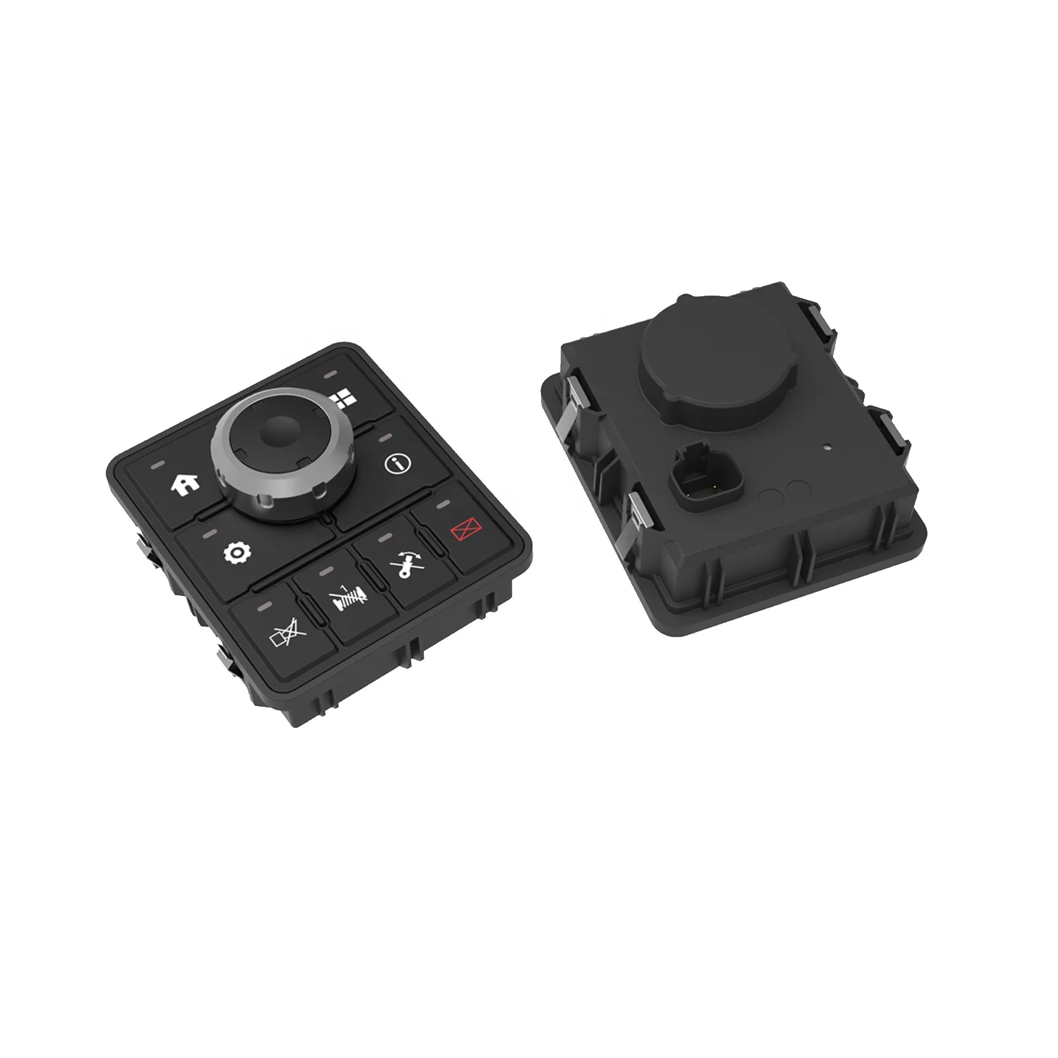 8 Buttons with Rotary Knobs Silicone Gear Switch Panel  Automotive Electronic Keypad CAN Bus Intelligent