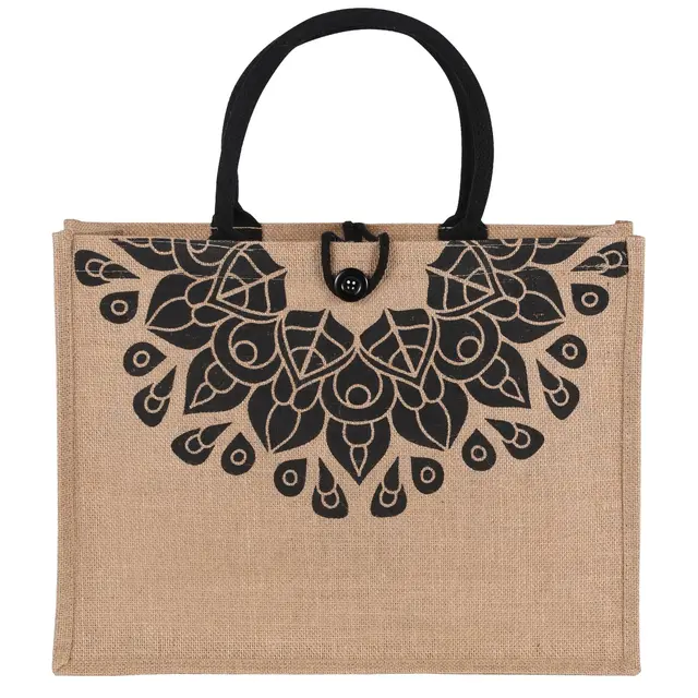 Eco Friendly Canvas Jute shopping Bags Custom Size Logo Print Plain ...