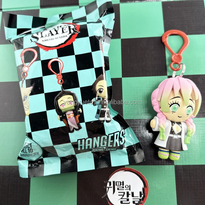 Custom 3d Plastic Anime Blind Bag Key Chain Clip Surprise Toys Demon ...