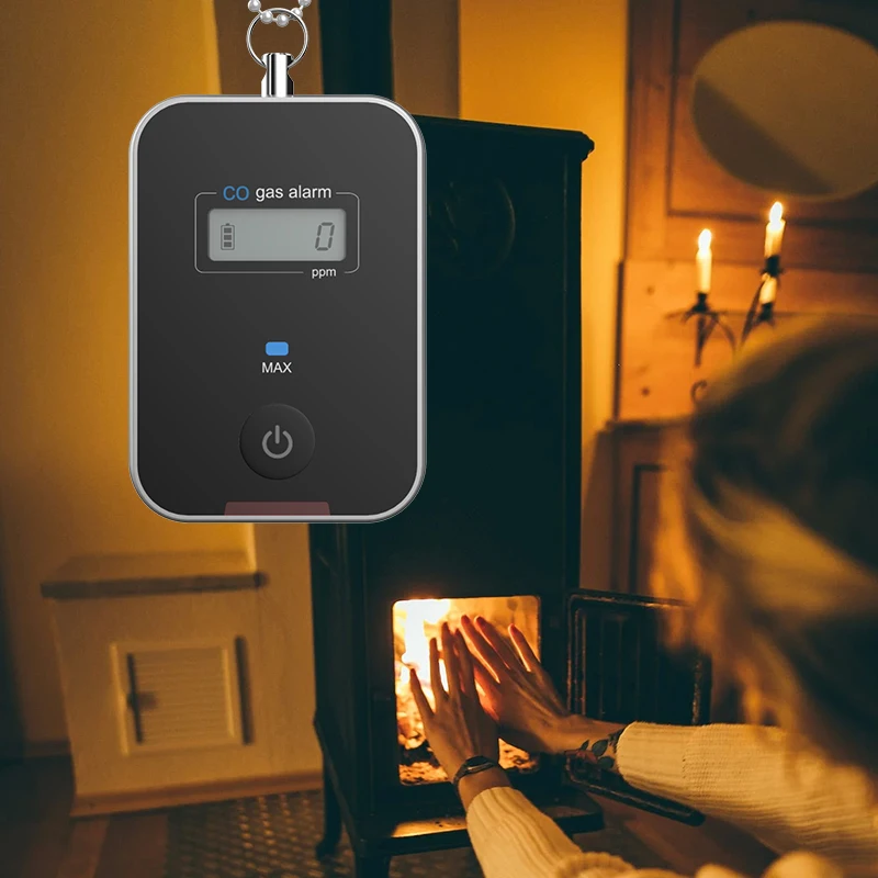 Outdoor Personal Co Gas Alarm For Tent Bbq Wilderness Camping Carbon
