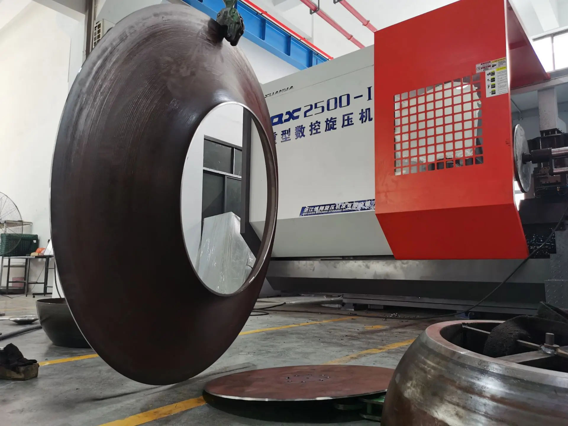 Reel Metal Flow Forming Wheels Combustor Aluminium Pot Making Production Line Lathe Automatic Cnc Metal Spinning Machine