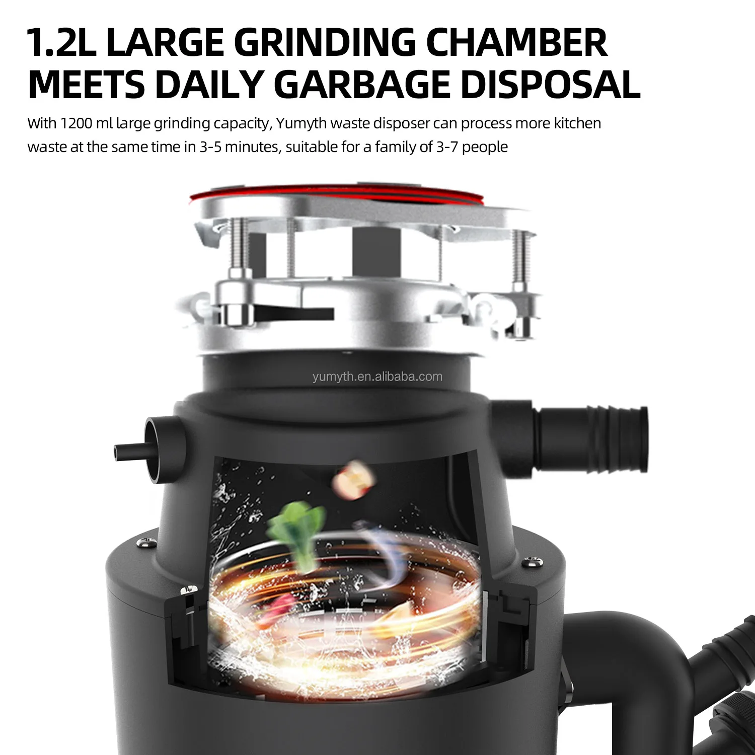 High Quality Kitchen Food Waste Disposer Under Sink Kitchen Garbage