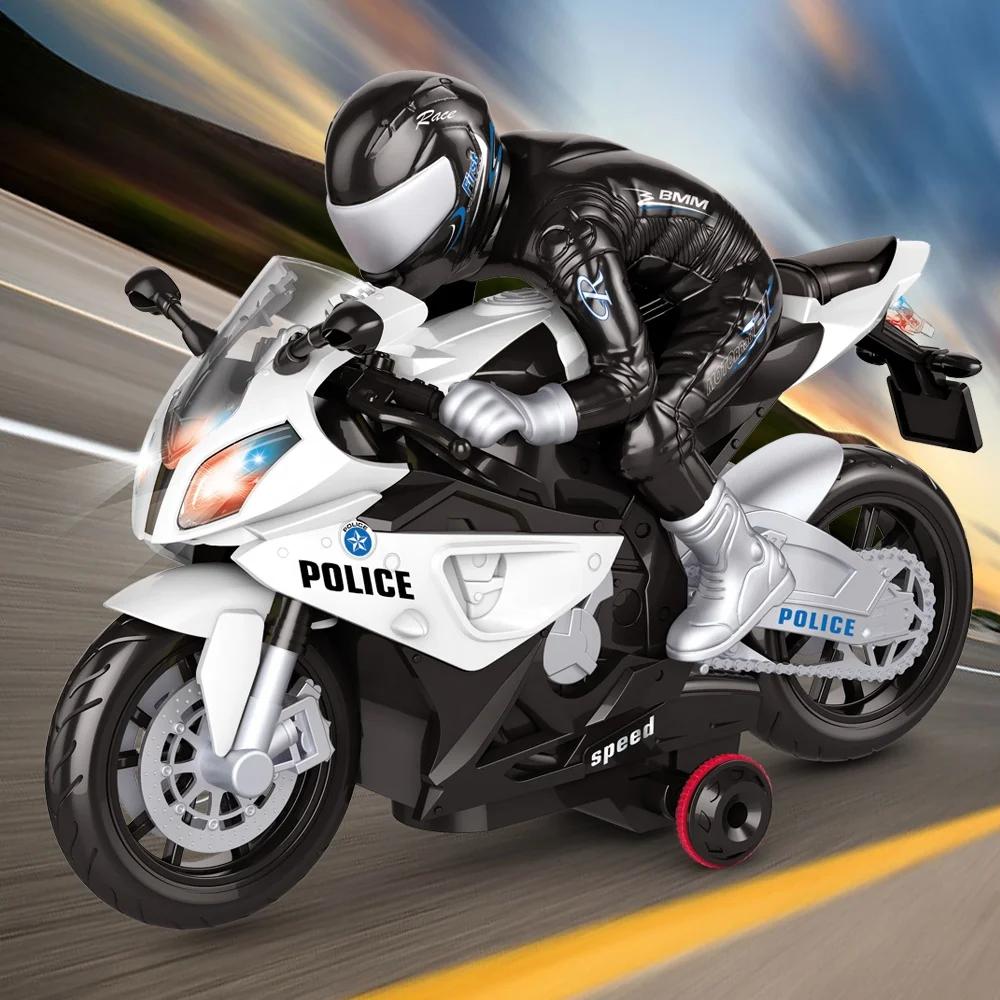 HW 27MHZ Radio Control Toys RC Car 360 Rotating Drift Stunt Motorbike Kids Remote Control Motorcycle