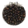 Resin cat's eye beads - black and brown