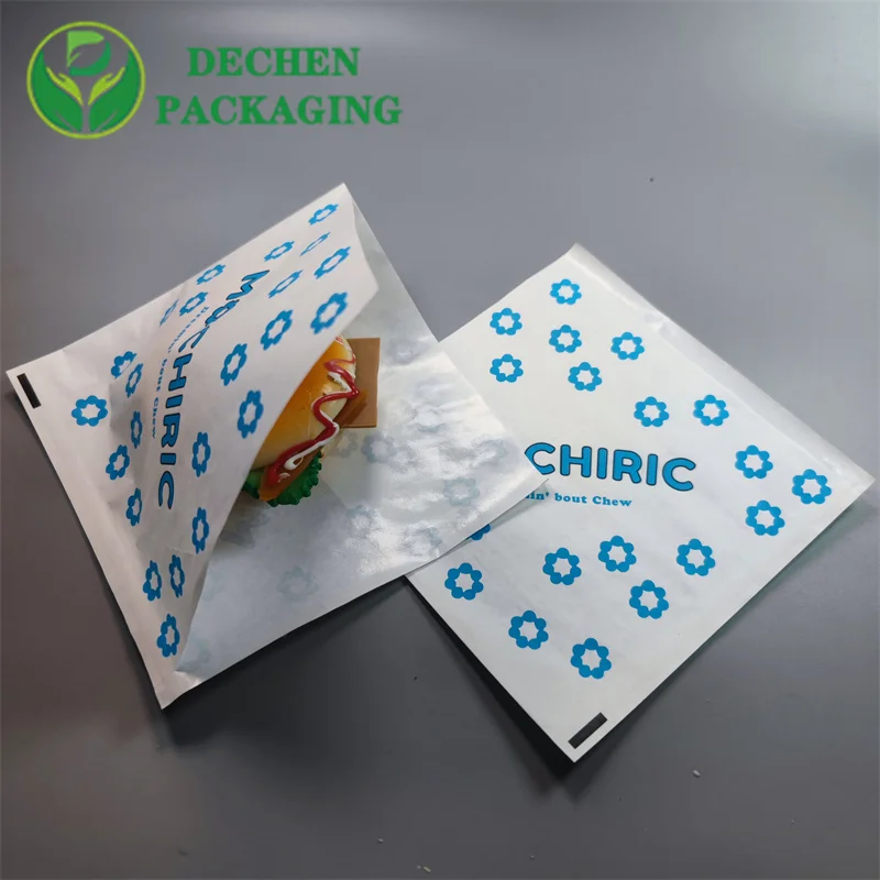 Sac en papier pharmacie sandwich sac d'emballage sac en papier résistant à l'huile aliments frits