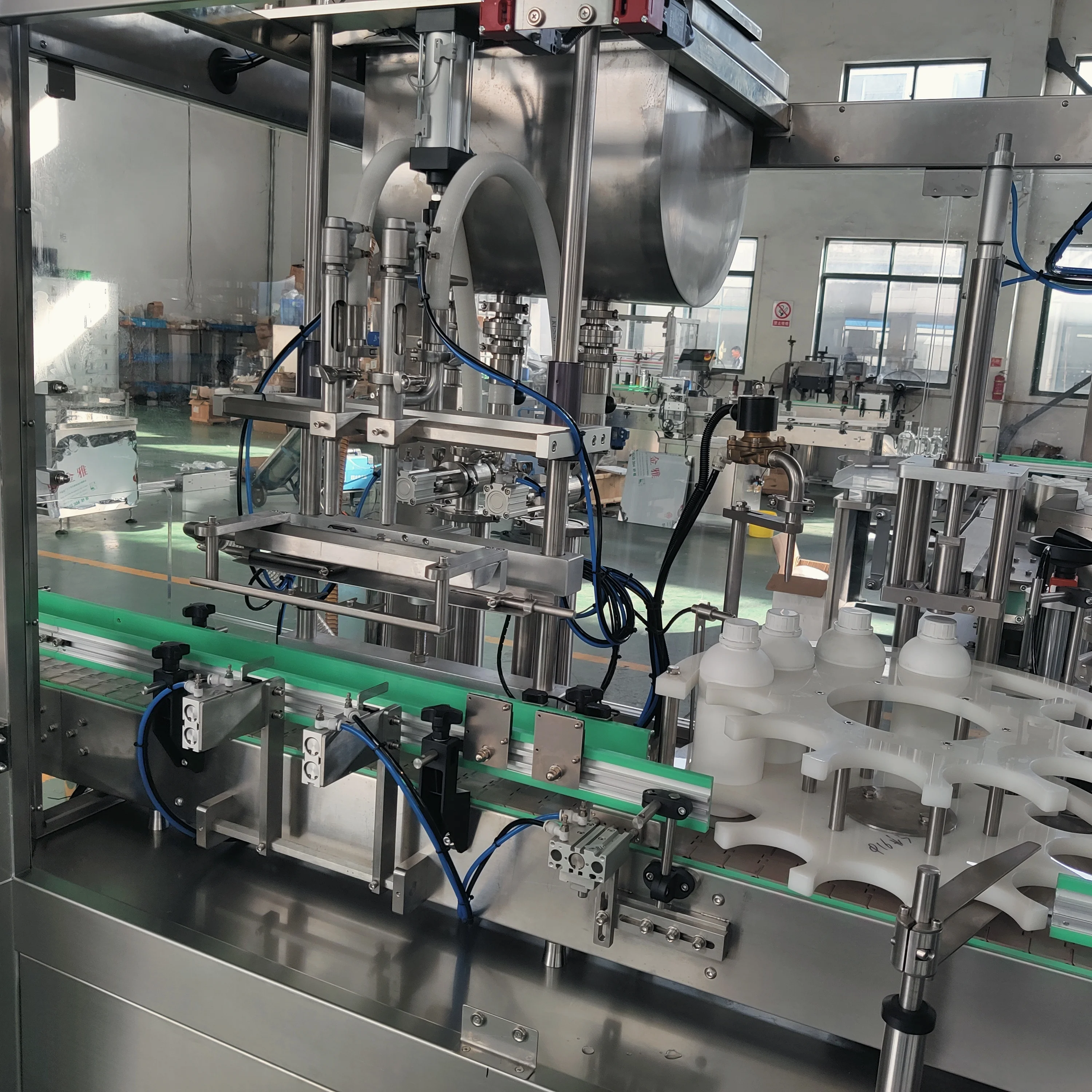 Fully Automatic 100-500ml PET Plastic Bottle Concentrated Flavor High Viscosity Liquid Filling and Capping Machine factory