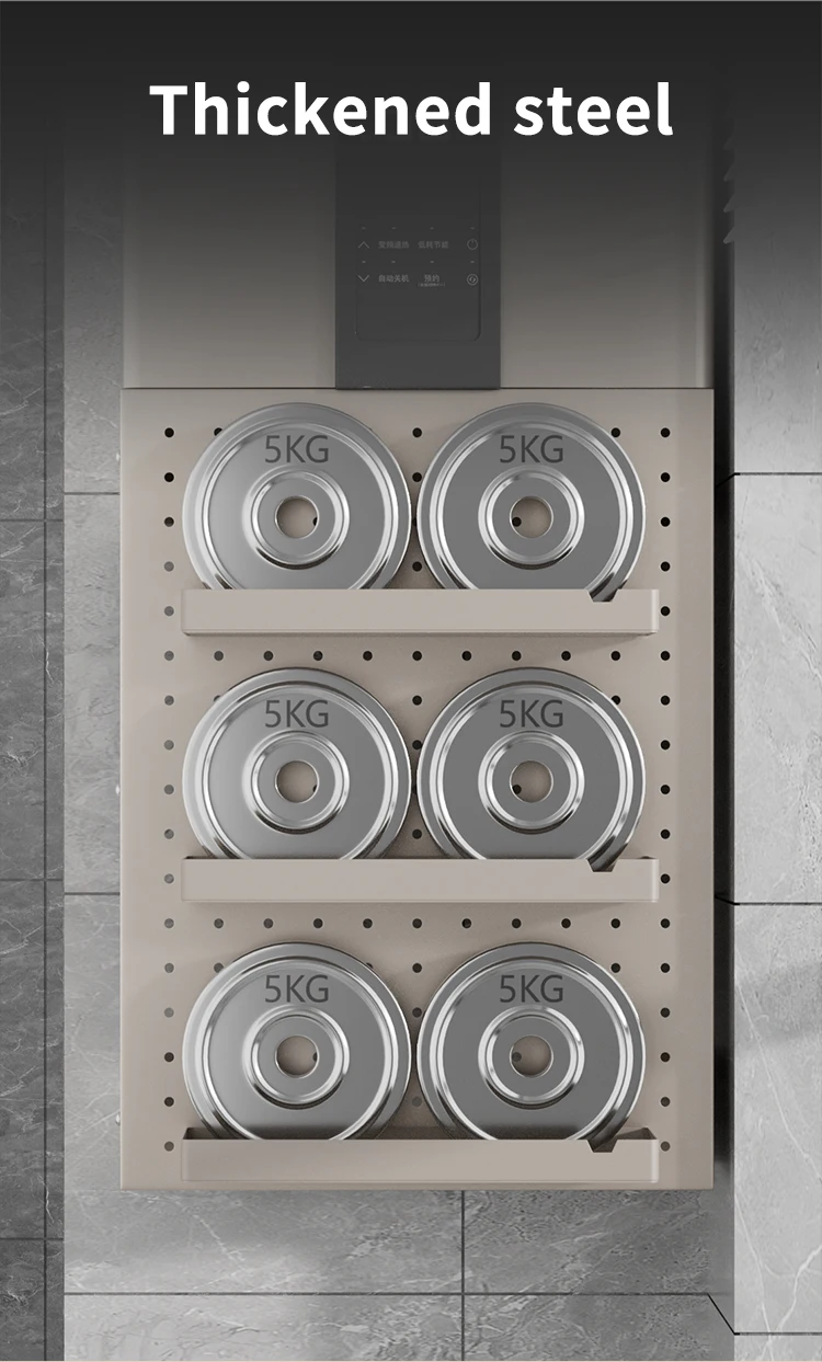 Champagne Gold Kitchen Gas Water Heater Cover Hole Plate Wall Organizer Shelf