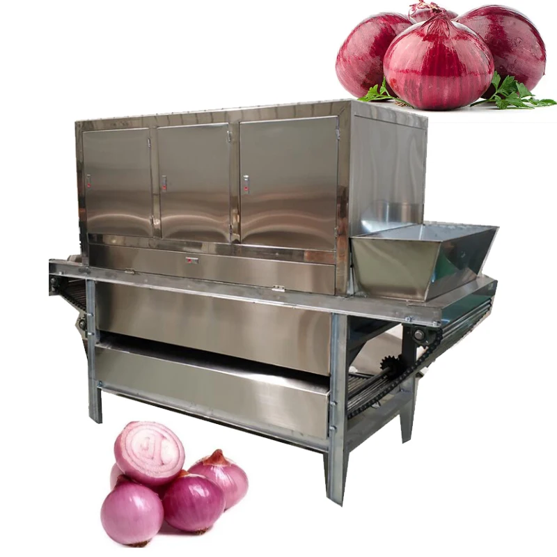 Factory Price Shallot Onion Peeling Processing Machine Chives Green Onion Cleaner and Peeling Machine