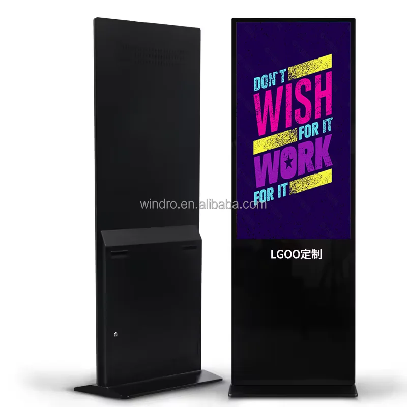 Floor Standing Digital Signage Lcd Advertising Display Screen Multi Sized Billboard 65inch Lcd Advertising Display