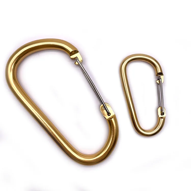 Aluminum D Shape Safety Carabiner Custom Logo Custom Color Snap Hook