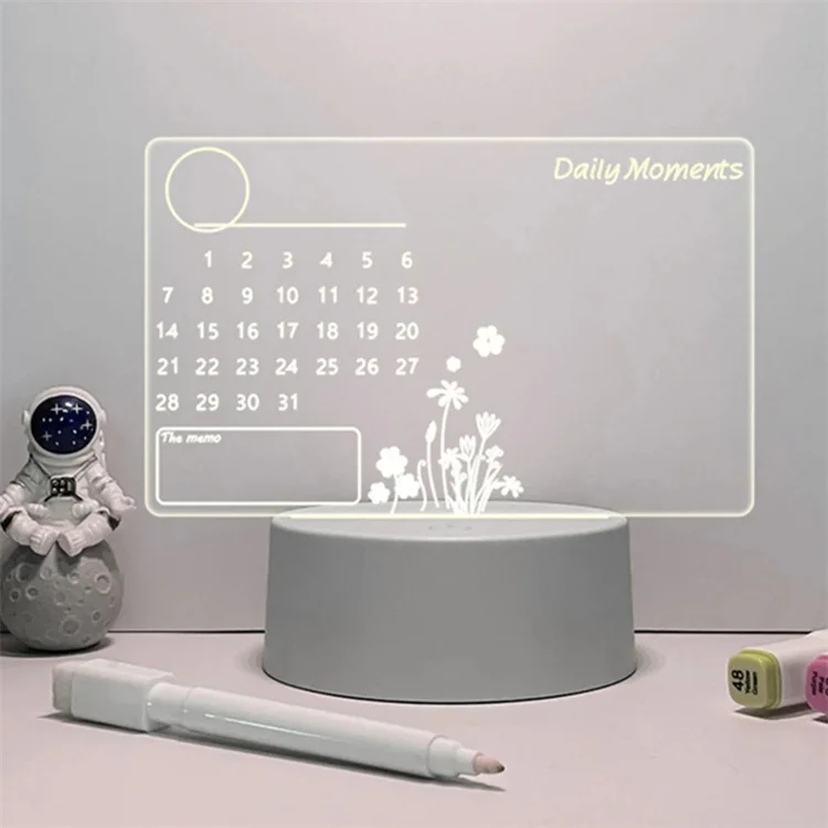 USB Led Night Lamp Writable DIY Message Board Holiday Light With Pen Gift Children Girlfriend Decoration Night Lights
