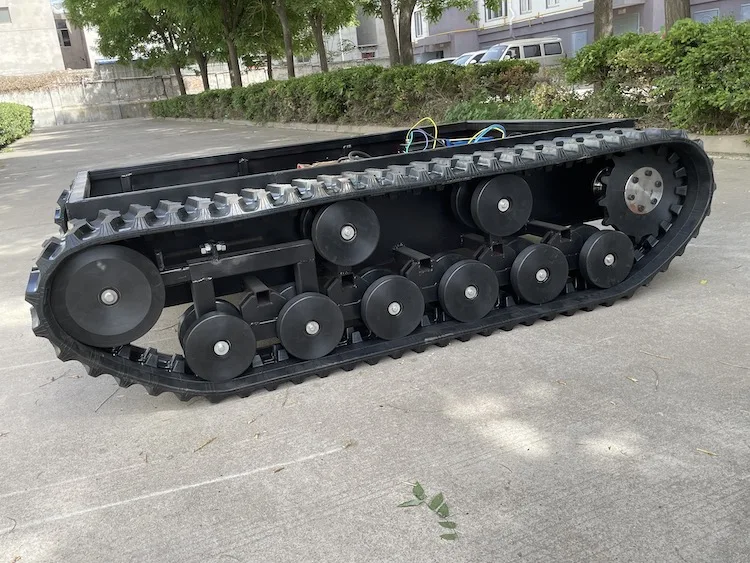 Mobile Robot Platform Intelligent Robot Rubber Track Caterpillar Crawler Chassis Rubber Track Snow