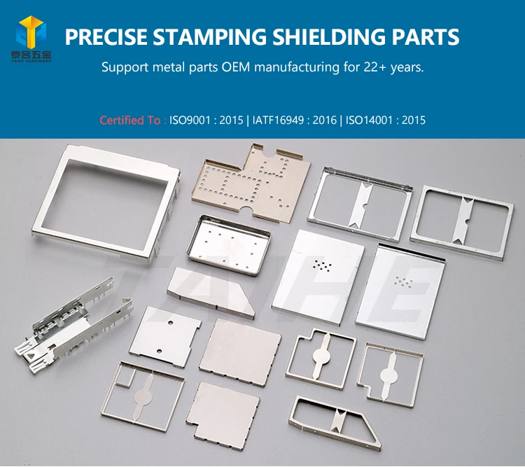 Customizing Precision Stamping Parts RF EMI RFI Shielding Frame Cover ...