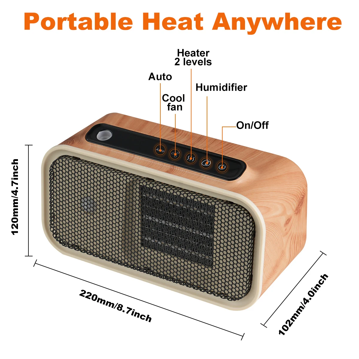 Ceramic Smart Home Heater, Portable, PTC - detail 4