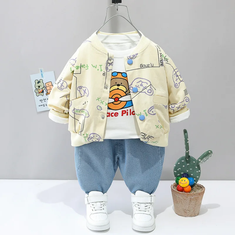 Babykleding Jasje Baby Jongen Herfst Babykleding 1-4 Jaar Oude