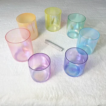 Quality Guaranteed 440hz Crystal Singing Bowl Sound Healing Frosted Singing