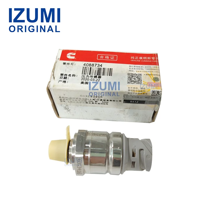 Bộ phận diesel chính hãng IZUMI mã 4088734 – Cảm biến áp suất dầu 3408582, tương thích với động cơ QSK45, QSK50, QSK60, QSK95 và QST30 của Cummins