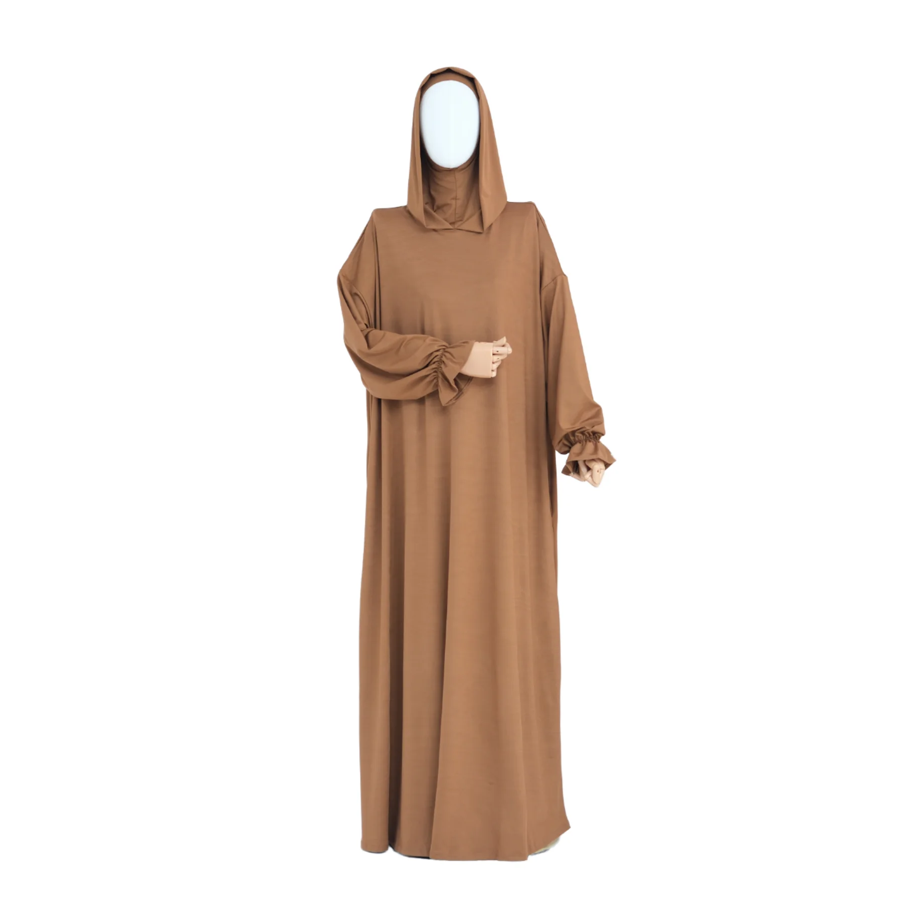 High Quality Luxury Stretch Soft Modest Dress Loose Fit Flare Sleeve Hoodie  Abaya Dress Dubai| Alibaba.com