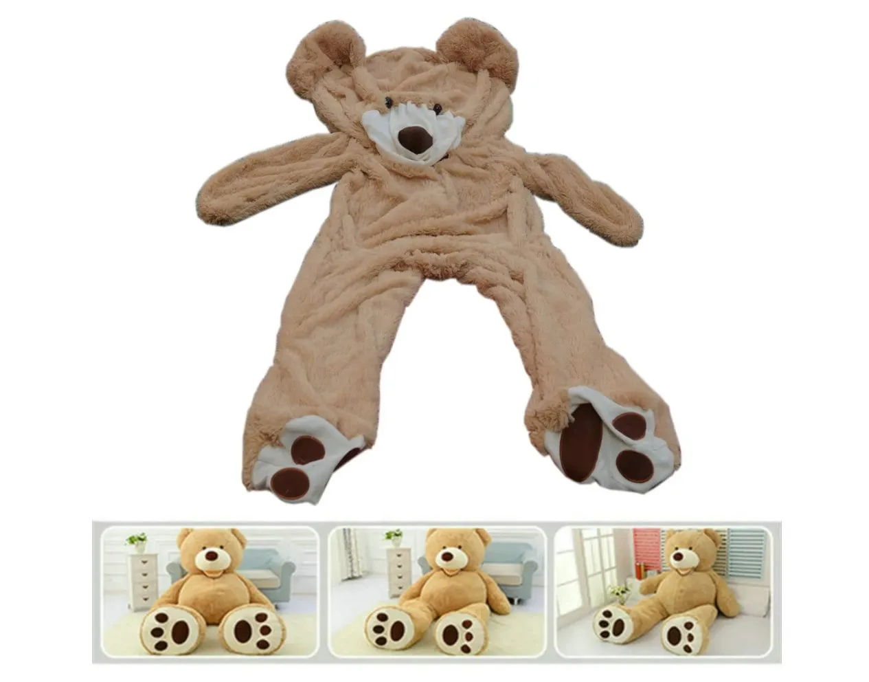 Giant American Teddy Bear Skin Unstuffed Teddy Bear Wholesale Factory Promotion Gifts Buy
