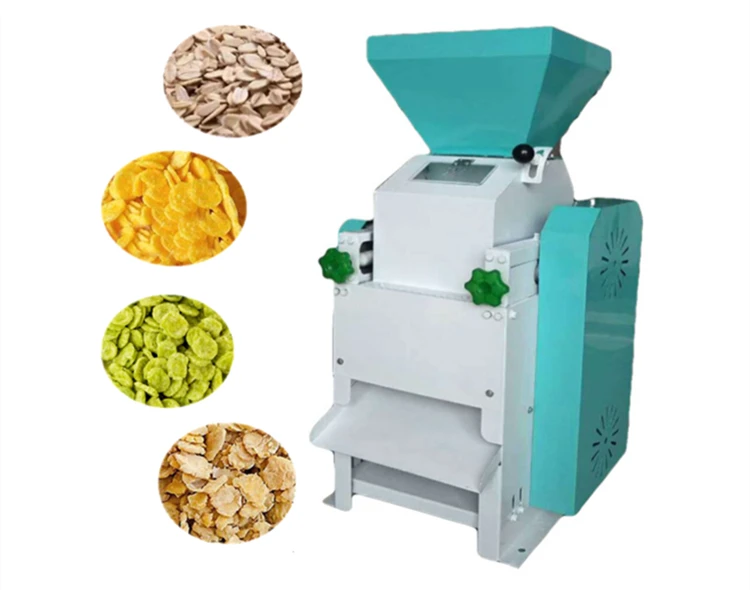 Corn Soybean Flaking Machine Oatmeal Wheat Cereal Flakes Maker