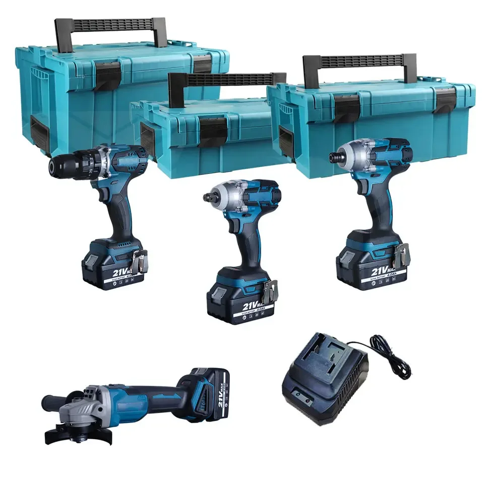 Xforce Cordless Power Tools Combo Kit Battery Power Tool Kits 21v