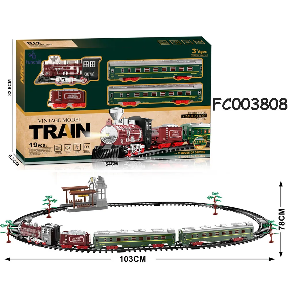 300CM Long Size Electric Toy Car - Vintage Train Model
