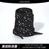Black background powder splash ink