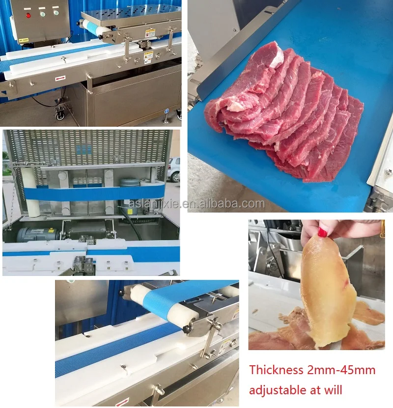 Fresh Meat Slicer Machine For Sale / Automatic Chicken Beef Jerky