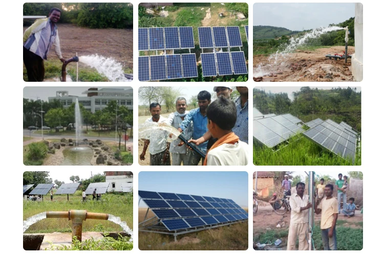4 дюйма Гибридный погружной водяной насос на солнечных батареях с лопастным колесом из нержавеющей