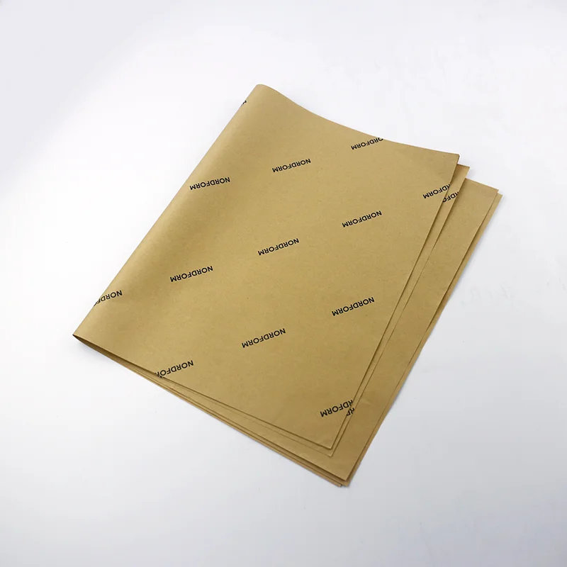 Custom Recyclable Kraft Paper Packaging Paper 35g Kraft Wrapping Tissue