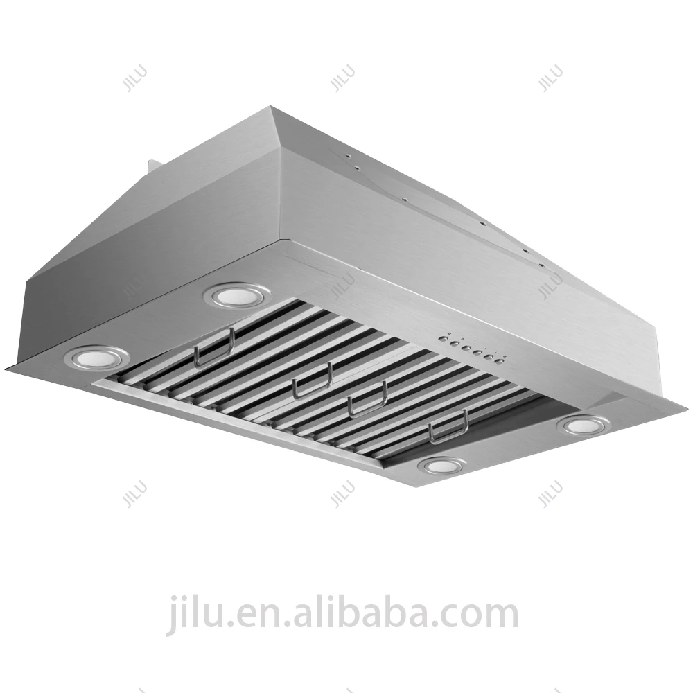 JILU New Electric Large SuctionAutomatic Cleaning Stainless Steel insert Kitchen Range Hood for Household Use details