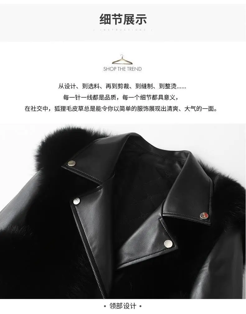 fox fur luxury coat