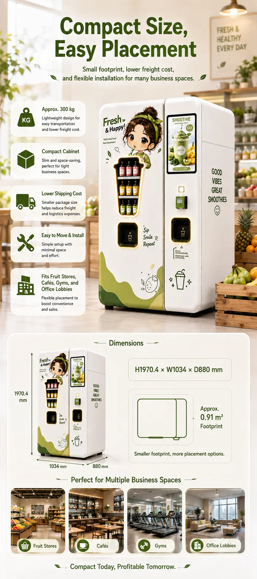 Small Life Smoothie Vending Machine