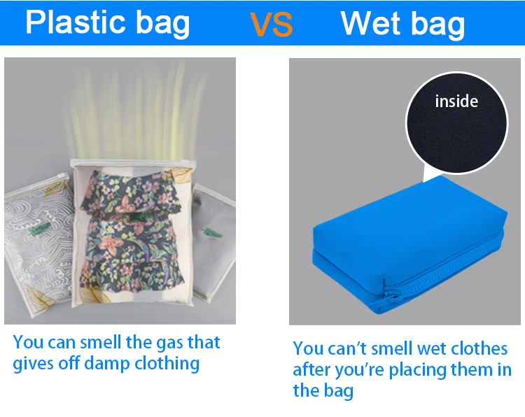 Handbags Custom Zipper Pouch Cosmetic Purse case Neoprene Makeup Bag Travel Organizer Wet Dry Bags supplier