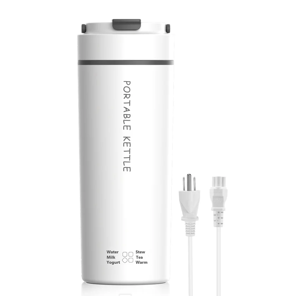 450ml Travel Electric Kettle Mini Thermos Fast Boil Teapot Heating Cup