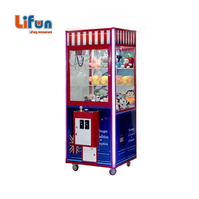 Factory Cheap Coin Operated Doll Claw Game Machine Cheap Toy Crane Claw Arcade Game Machine with Bill Acceptor