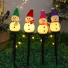 Rice-grain snowman assorted colors-1 set of 4-solar powered-3w