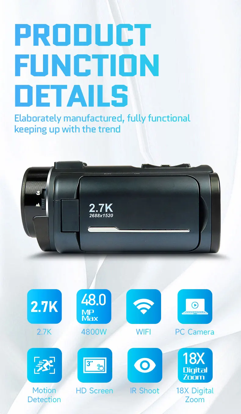 4K Digital Zoom 3 Mega Pixel Cmos 3.0"Tft Lcd Dv08 Digital Video Camcorder Hd Digital Video Cameras
