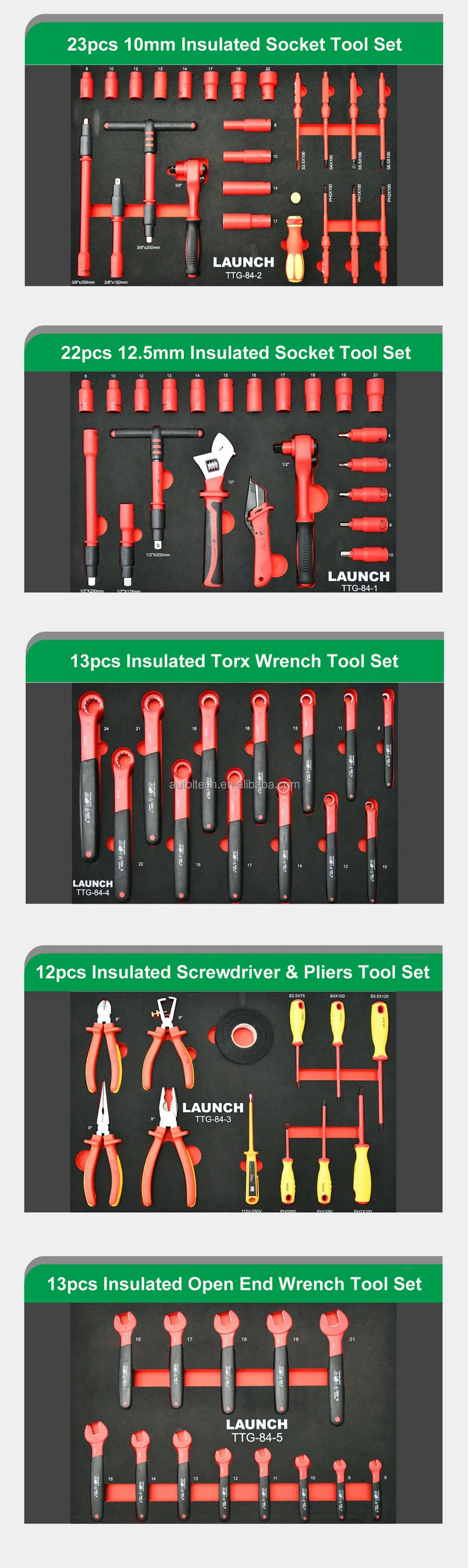 New Energy Vehicles Used LAUNCH TTG-84 Auto Repair Tools Kit And Equipment For Car Repair Workshop