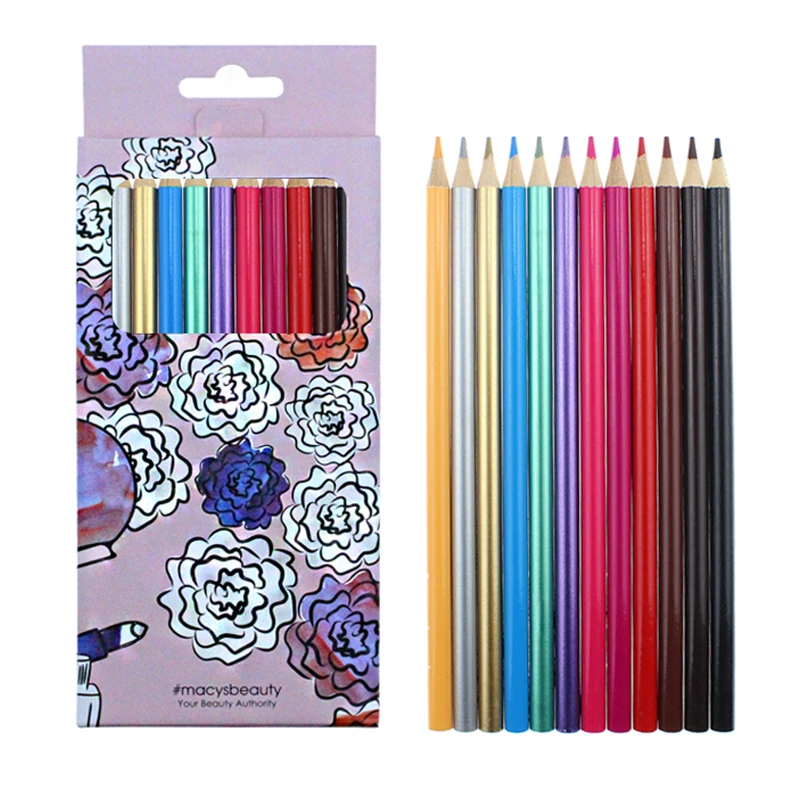 Низкий минимальный заказ высокое качество 6 12 18 24 шт. лаписы деревянные цветные карандаши набор стандартных цветных карандашей