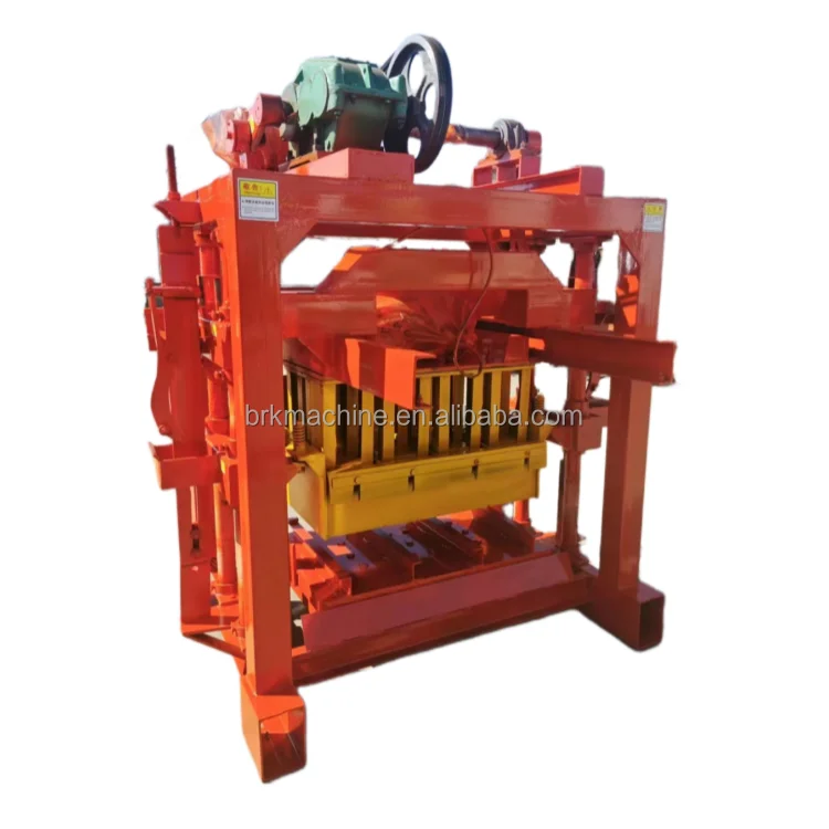 Prices of Brick Making Machine QT40-2 Mini Concrete Hollow Solid Paver Interlock Kerbstone Block Machine in Kenya