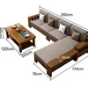 Four-seater chaise long tea table