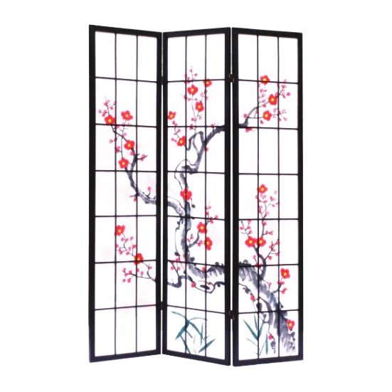 Bamboo Screen Dividers/room Divider Folding Separator Partition Splitter Privacy Screen 4 Panel