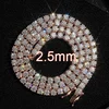 2.5mm Rose Gold Tennis Chains
